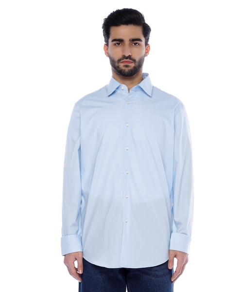 Long sleeve shirt with classic collar