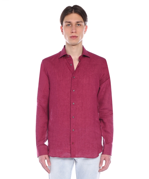Long sleeve shirt with classic collar