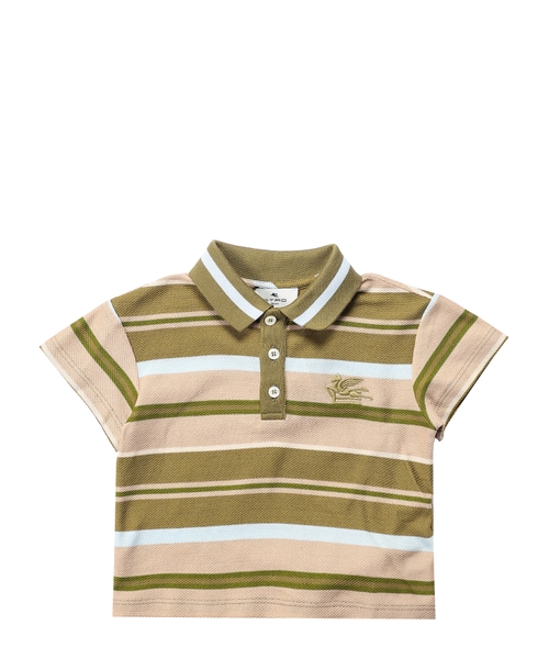 Logo embroidered short sleeve polo