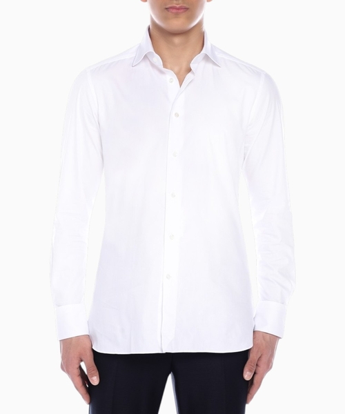 Long sleeve shirt with classic collar