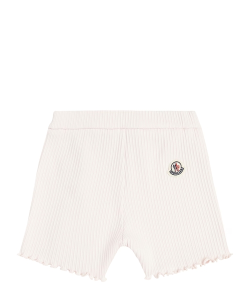 Loqo detallı elastik bel hissəli şortlar