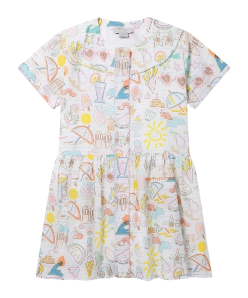 Short sleeve dress with print