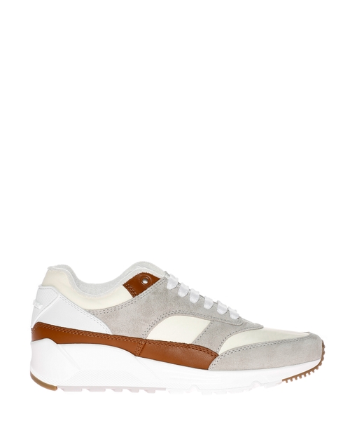 Suede lace-up sneakers