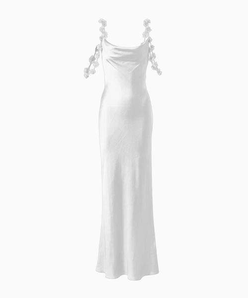 Pleated maxi dress