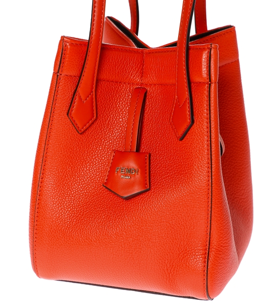 【可愛い♪】FENDI FF logo origami mini bag orange Fendi Origami Mini Fabric Orange | Fendi