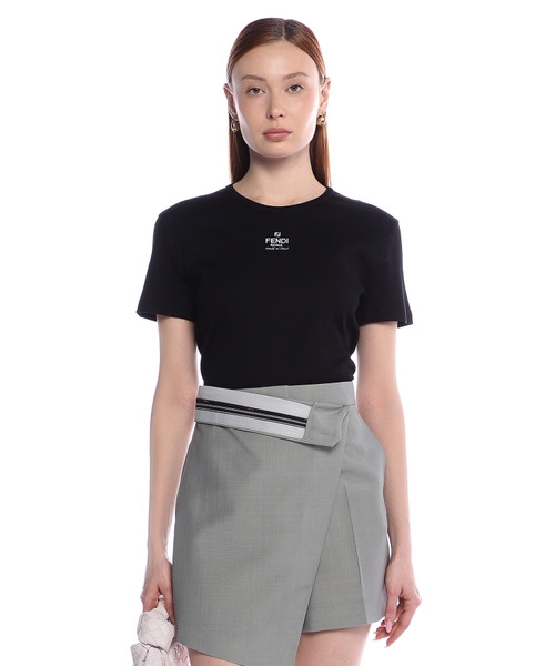 Loqo naxışlı T-shirt