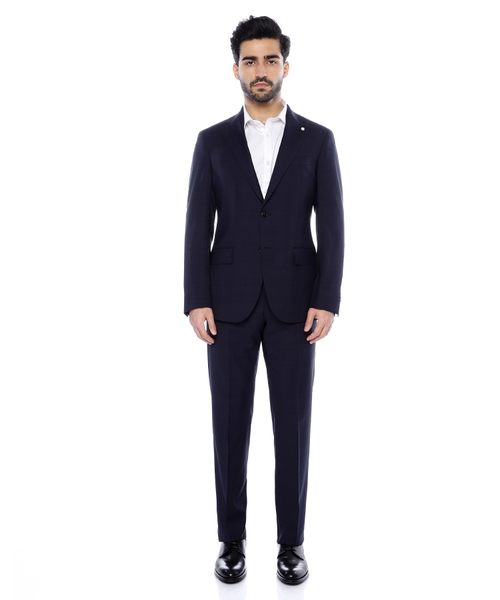 Düz biçimli yun kostyum