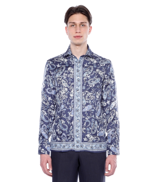 Paisley print long sleeve silk shirt | Emporium Paisley print long sleeve silk shirt | Emporium