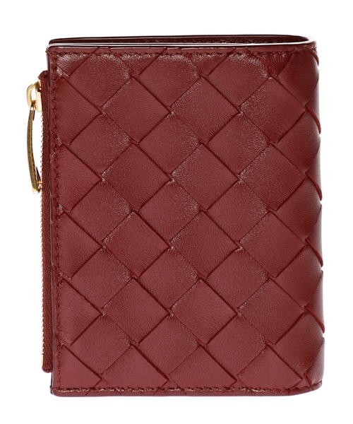 Bottega Veneta★素敵！Intrecciato Leather Wallet Bordeaux Bottega Veneta☆素敵！Intrecciato Leather Wallet Bordeaux