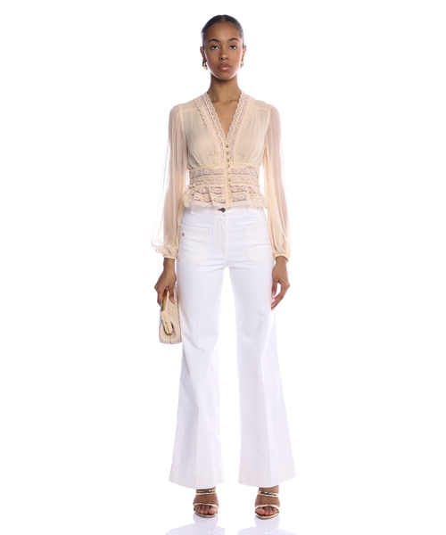 Natura V-neck blouse | Emporium