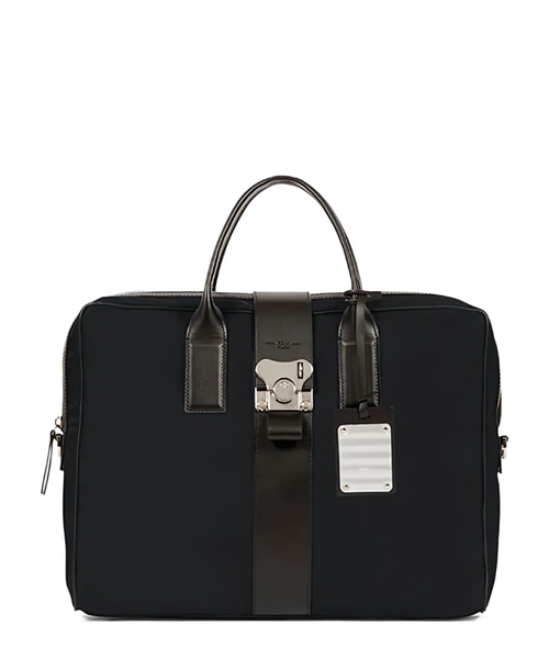 Butterfly-buckle briefcase