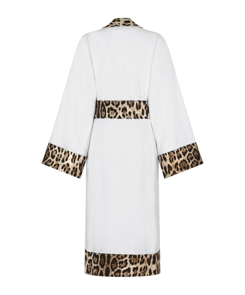 Leopard printed terry bathrobe | Emporium