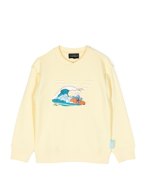 The Smurfs embroidered long sleeve sweatshirt