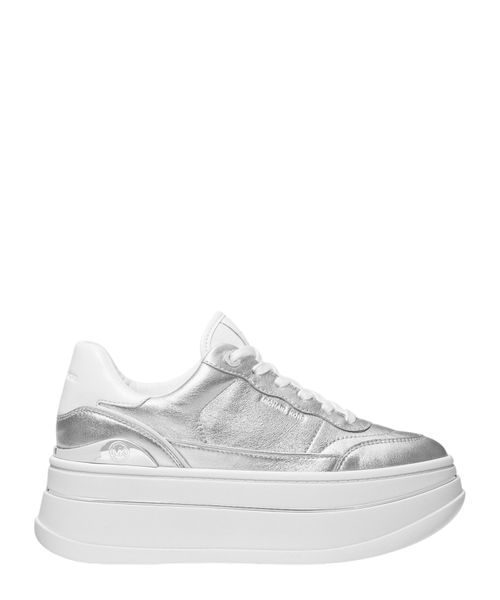 Hayes metallic leather platform sneaker