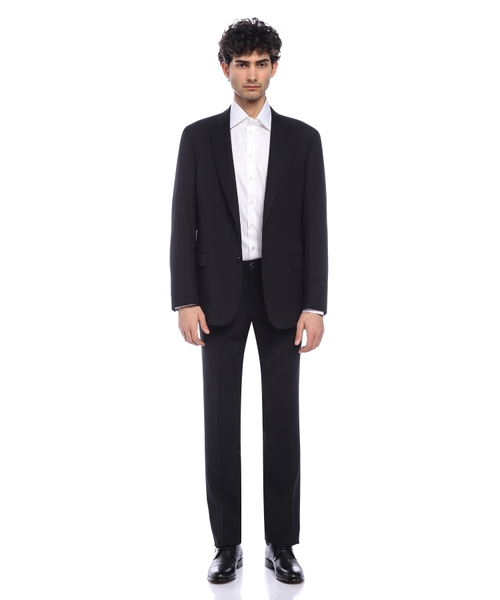 Straight-fit wool suit