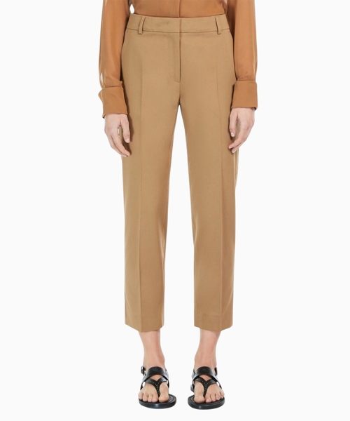 Lince stretch satin cropped trousers