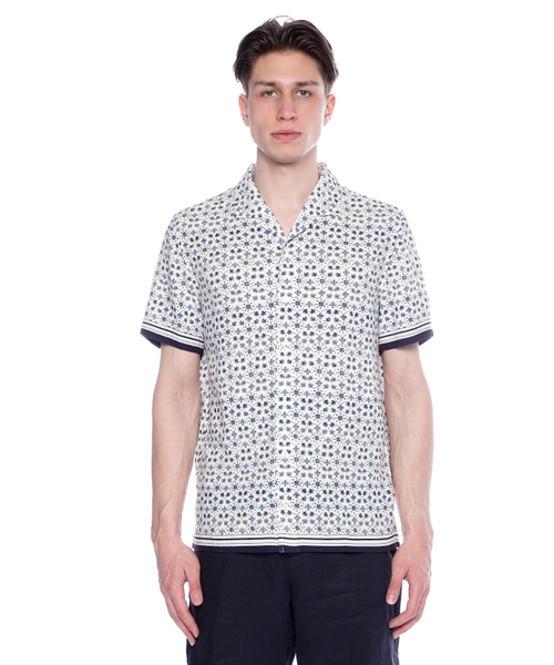 Printli qısaqol köynək