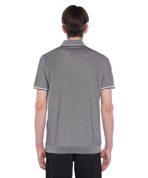 Short sleeve polo with button collar | Emporium