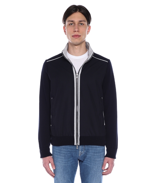 Jacket with zip fastening