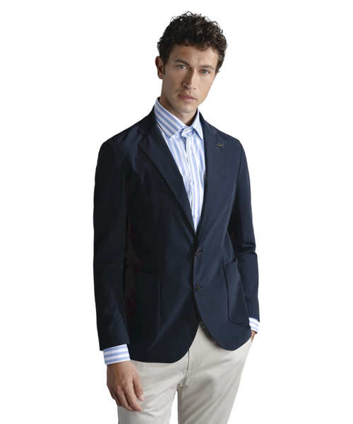 Stretch nylon blazer
