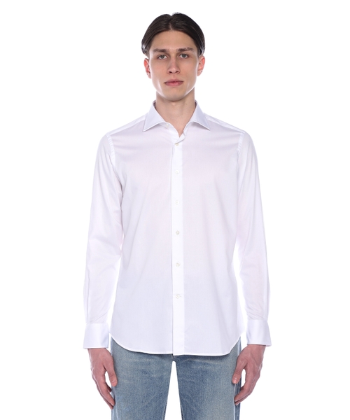 Long sleeve shirt with classic collar