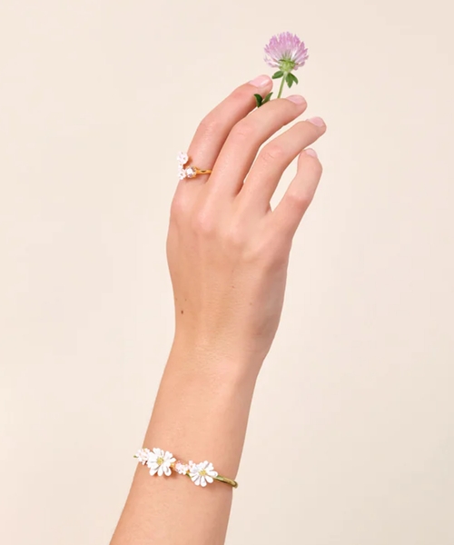 Kate Spade floral cuff bracelet, pink high quality floral cuff bangle bracelet