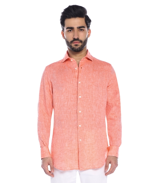 Long sleeve shirt with classic collar