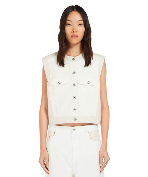 Düyməli qısa jilet