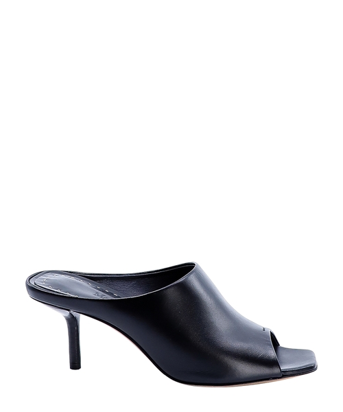 Open toe leather mules | Emporium
