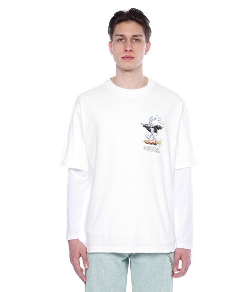 Dairəvi yaxa ilə qısaqol Wabbit T-shirt