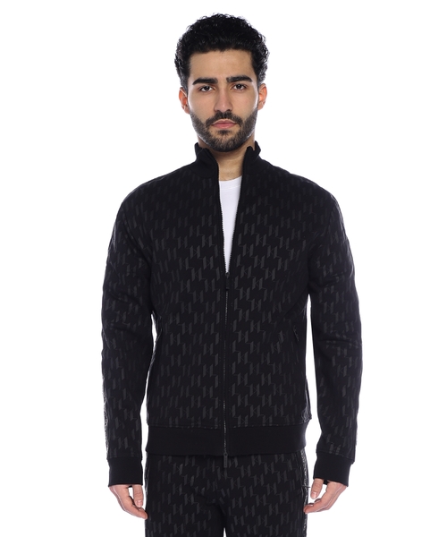 Jacquard bomber jacket