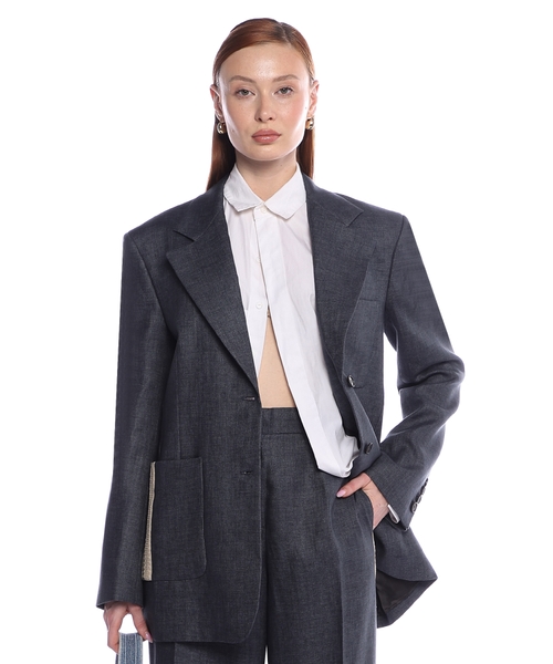 Straight-fit blazer