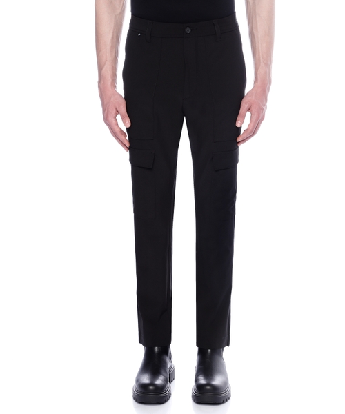 Straight-fit trousers with patch pockets