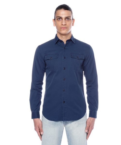 Klassik yaxalı uzunqol köynək