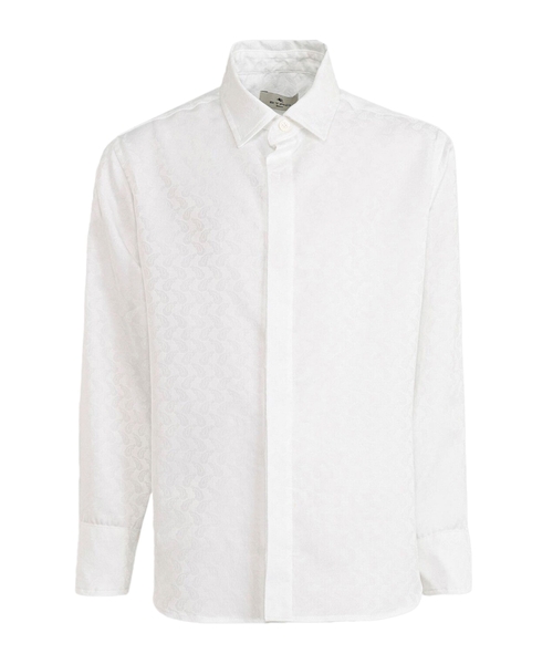 Paisley printed jacquard shirt