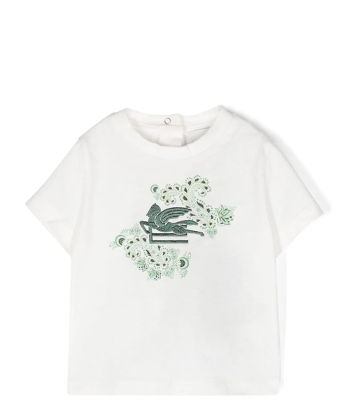 Loqo naxışlı pambıq T-shirt