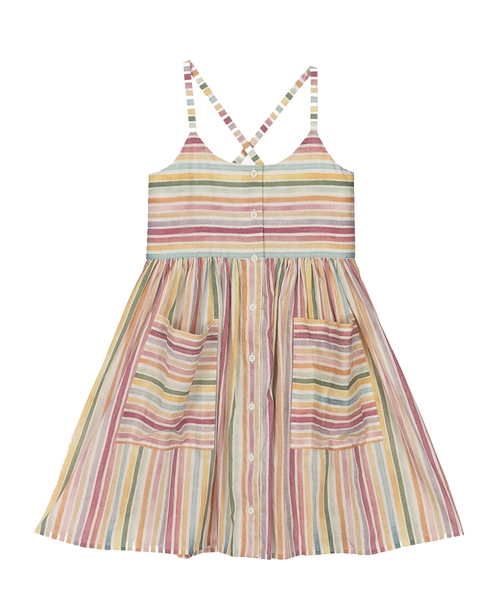 Sleeveless striped dress