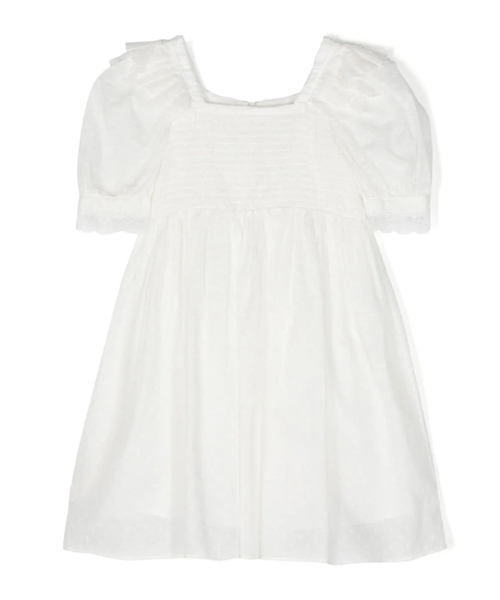 Short sleeve dress with zip fastening