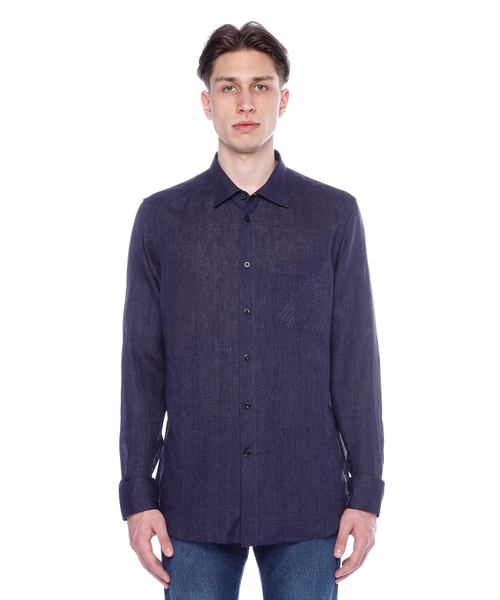 Классическая льняная рубашка