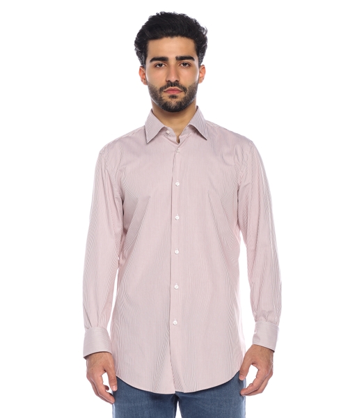 Long sleeve shirt with classic collar