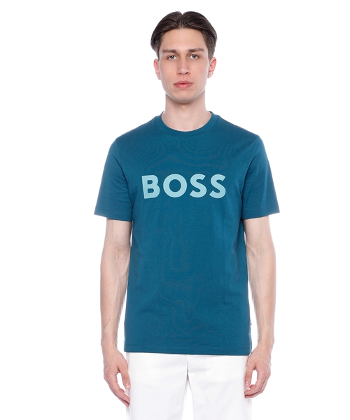 Dairəvi yaxa ilə qısaqol T-shirt