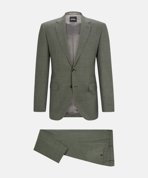 Düz biçimli yun kostyum