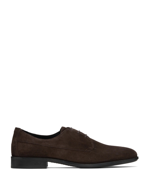 Suede derby shoes