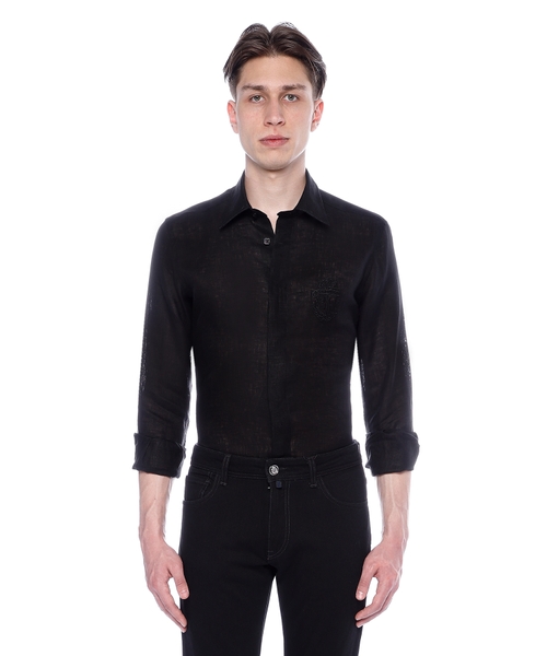 Logo embroidery shirt