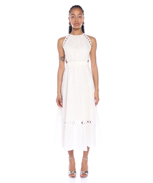Midi dress with cut-out detail | Emporium