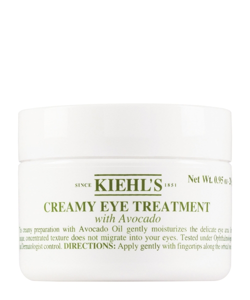 Creamy eye treatment with avocado