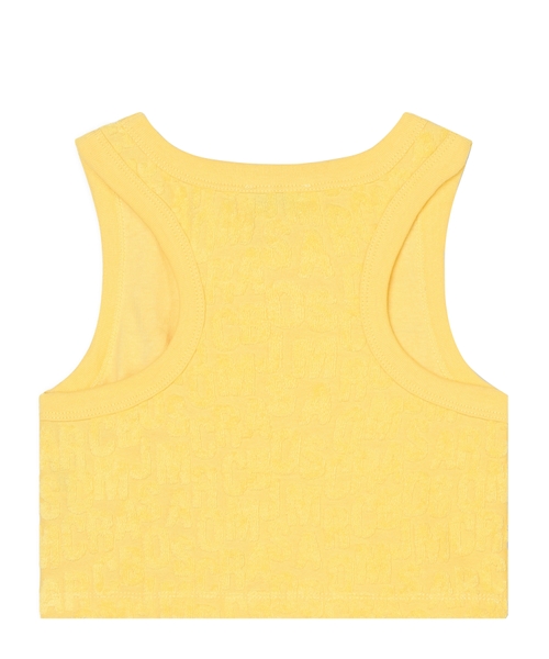 Sleeveless crop top with logo | Emporium