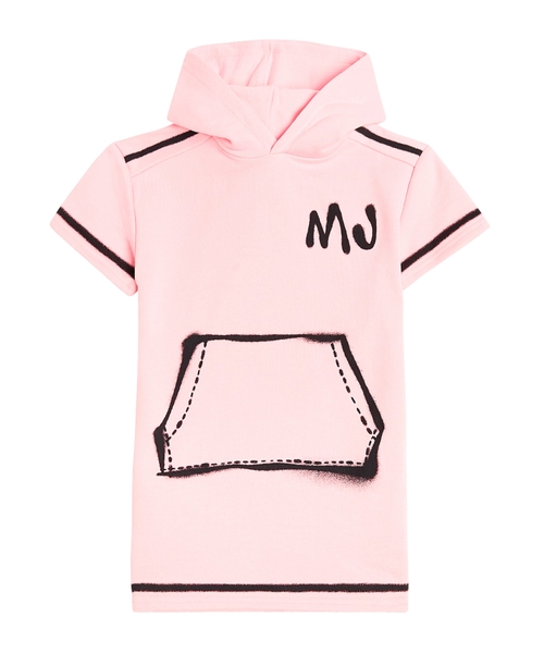 Printed hooded dress