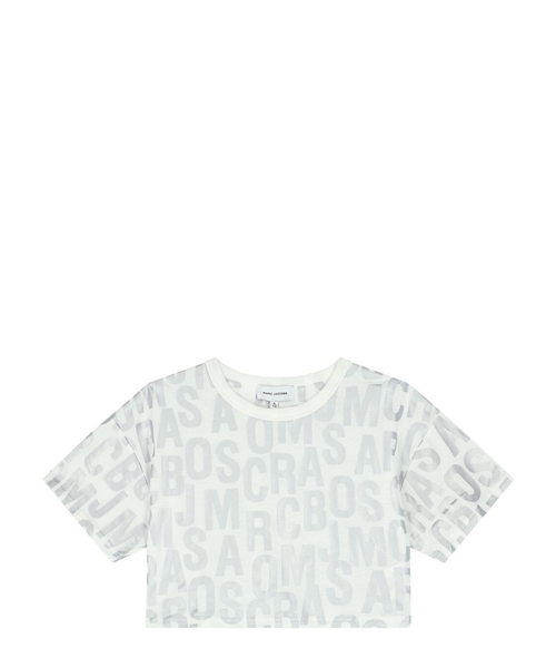 Logo printed cropped T-shirt