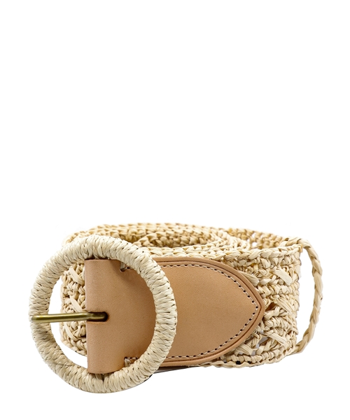 Raffia belt
